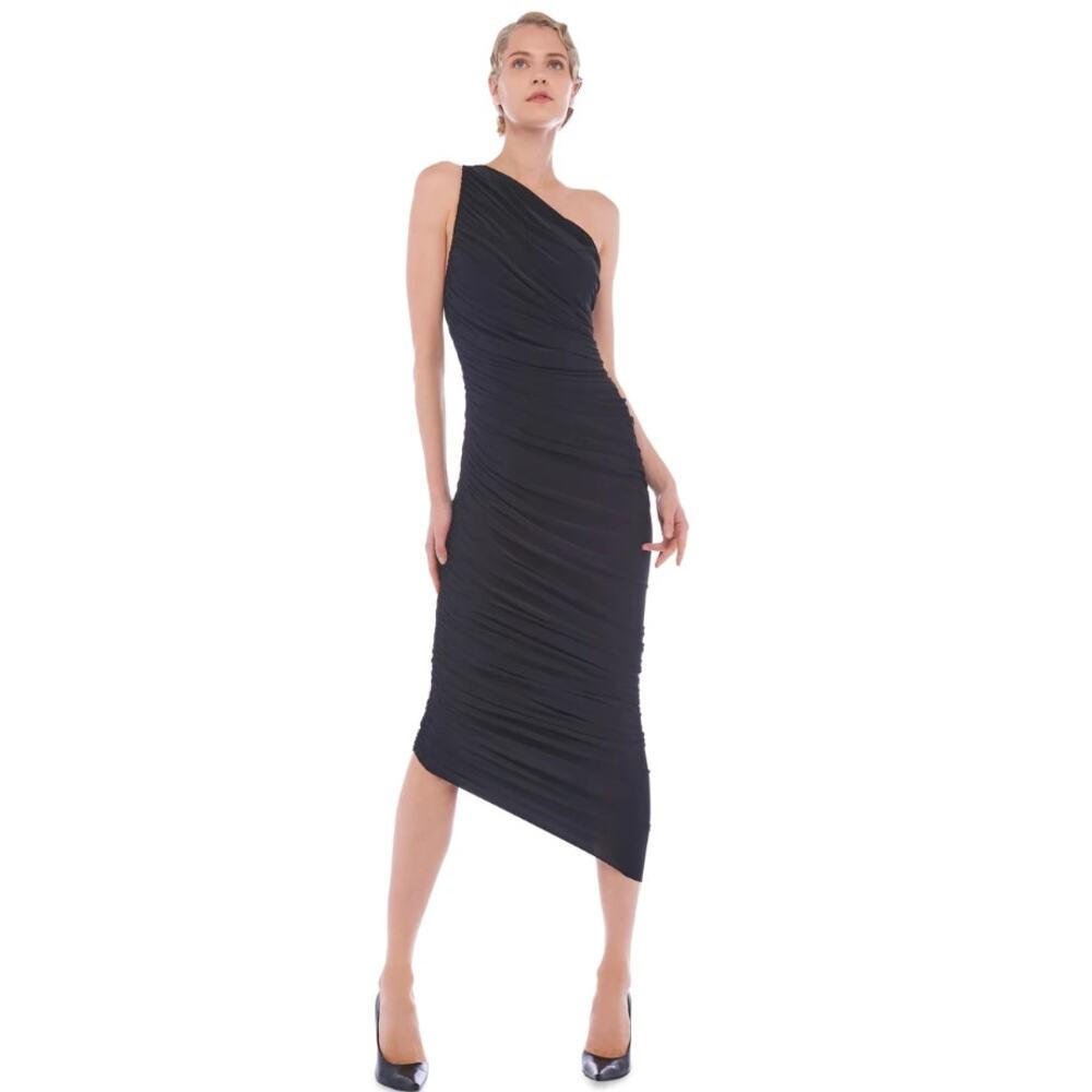 Norma Kamali Diana Black Gown XS